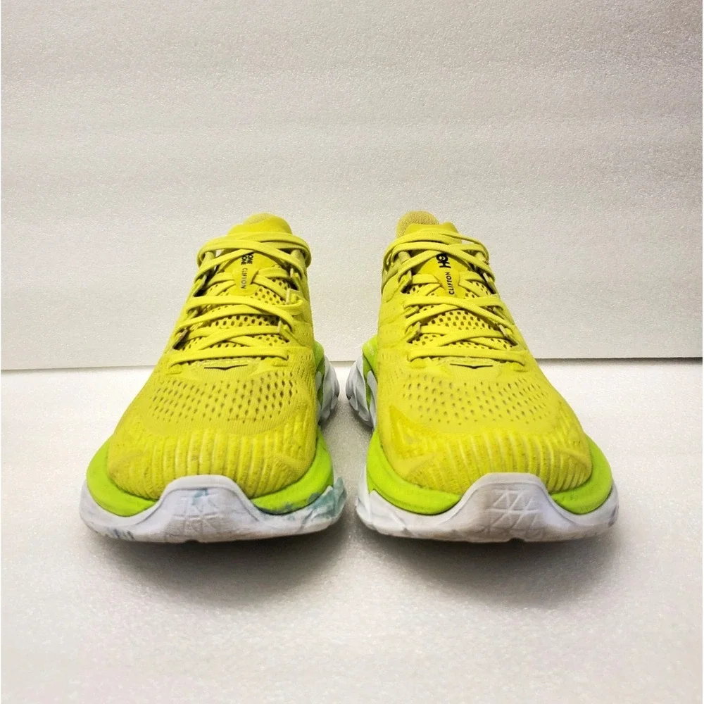 Hoka One One Clifton Edge Men's Road Running Shoes Size 8 Citrus Yellow